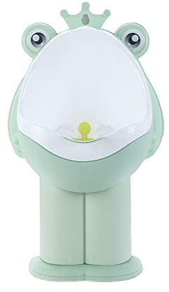 lulalula Urinoir d'apprentissage de la propreté en forme de grenouille pour garçons avec cible de visée amusante - Urinoir d'apprentissage de la propreté debout (vert)