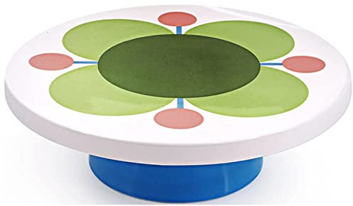 Orla Kiely Cake Stand Green Pink Atomic Flower