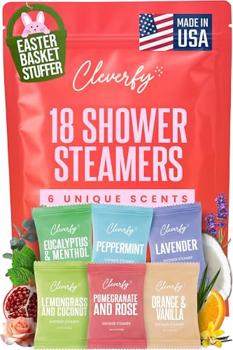 Cleverfy Shower Steamers Aromatherapy - Mothers Day Gifts for Mom, Wife from Husband, Grandma, Daughter and Sister - Birthday Gifts for Women, Mom, Teens, Girlfriend and Her - 18 Tablets