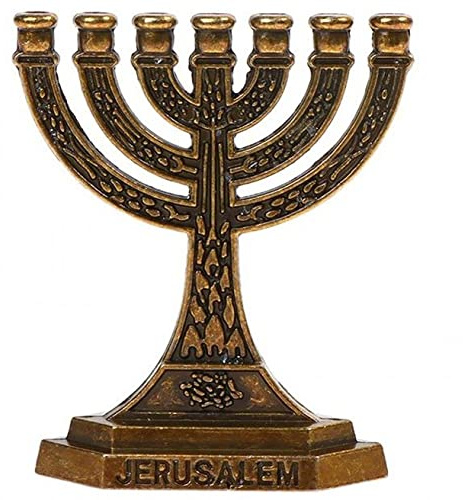Danlai Mini Menorah Adornos De Candelabros para Shabat Tabernáculo Candelador Judío Decoración del Hogar Centro De Decoración del Centro