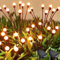 BrizLabs Luz Solar Exterior Jardin, 2 Piezas 16 LED Luces Solares de Luciérnaga IP65 Impermeable Luces Solares LED Exterior Luciernagas Decoración Nocturna para Jardín Césped Aceras Patio Balcón