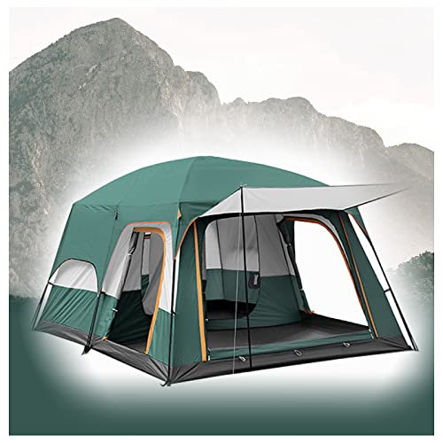 Familienzelt mit Wohnbereich für 5 bis 8 Personen, Zwei Schlafzimmer und EIN Wohnzimmer, Sonnenschutz-Verdunkelungszelte für Camping, robust und leicht, leichtes Zelt für Camping