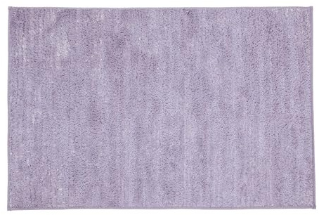 Kleine Wolke Badteppich Glow Lavendel 60 x 100 cm | OEKO-TEX zertifiziert, rutschhemmende Unterseite, für Fußbodenheizung, maschinenwaschbar, 100% Polyester