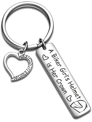 DZOSW Motorcycle Accessories Bike Girl Gift Motorcycle Biker Keychain Motorcycle Lover Jewelry Motorcyclist Racing Driver Gift Motorcycle Car Owner Keychain Motorcycle Helmet Jewelry