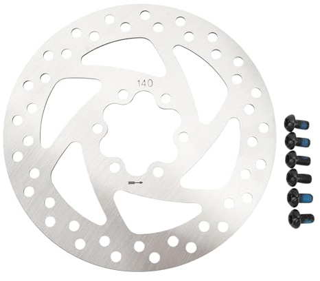 BOROCO Fahrrad Bremsscheibe 140mm Edelstahl Rotor für MTB E-Scooter Rennrad | 140 mm Bremsscheibe Fahrrad mit verstärkten Kanten. Belüftung kühlt, formstabil für gleichmäßiges Bremsen