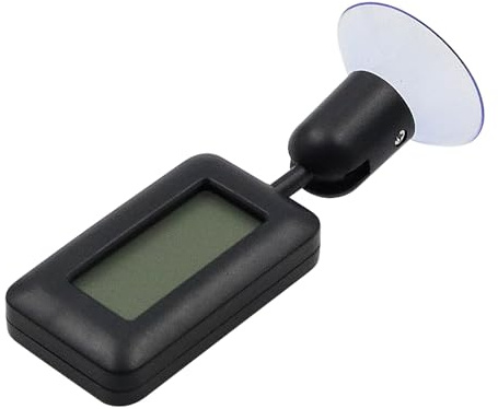 POFET Reptilien-Thermometer, digitales Feuchtigkeitsmessgerät, verstellbar um 180 Grad + 360-Grad-Drehung, für Reptilien-Vivarium-Gewächshaus-Inkubator