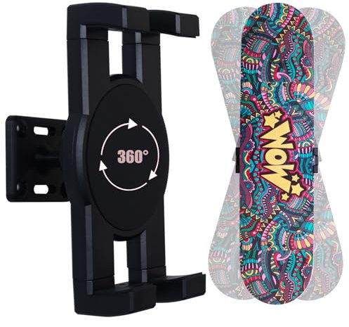 HHUXIUE Skateboard-Wandhalterung, 360° drehbare Skateboard-Wandhalterung, schwimmender Display-Aufhänger, geeignet für jeden Skateboarder. (1 Satz)