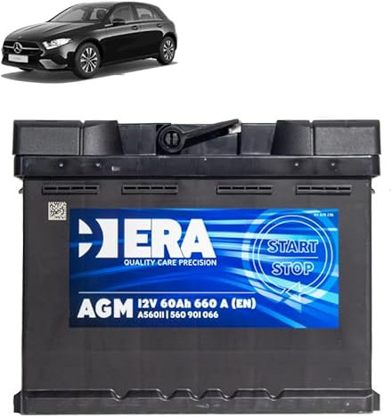 Batteria 60Ah A.G.M. per Mercedes Classe A W177 180 200 220 250 Mild-Hybrid 2018+