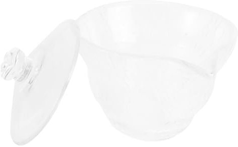 SHOWERORO Handcrafted Glass Teacup Set with Ice-Carving Grain Tea Distributor for Household Tearoom Use Decorative Hammer-Patterned Tea Bowl with Lid