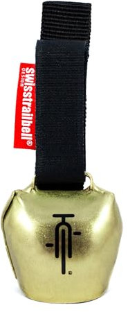 swisstrailbell® Mexico Edition GoldBell - BlackBike, schwarzes Band, Fahrradklingel, Trailbell, Signalglocke