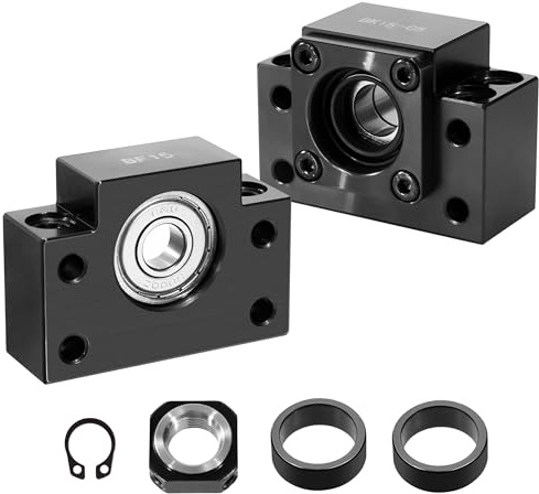 1 set BK15/BF15 Supporti Per Viti A Ricircolo Di Sfere con dado a vite a sfera in metallo per macchina CNC