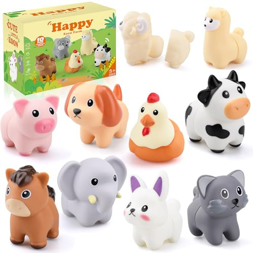 Giocattolo Montessori Animali Fattoria, Sensoriale Apprendimento, 1-3 Anni