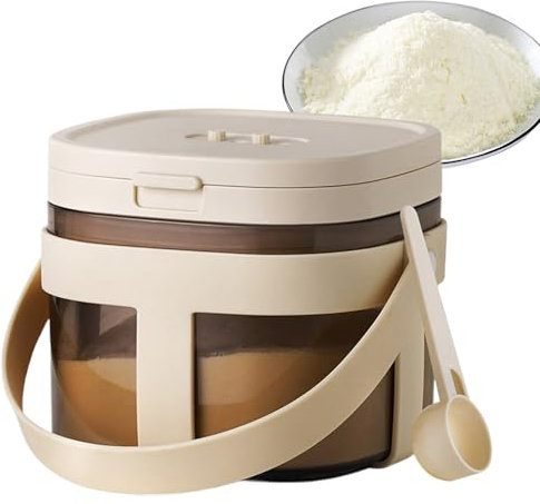 Contenitore Per Latte In Polvere,800ml Contenitore Ermetico Per Alimenti E Riso - Organizzatore Da Cucina Ermetico Grande Capacità Per Farina Pasta E Cereali