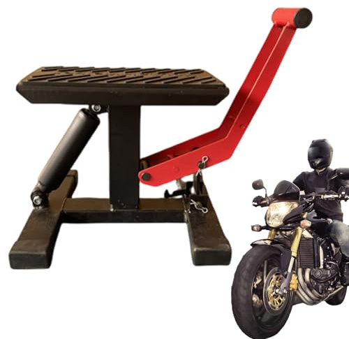Lyftuttag för motorcykel, justerbart stativ för motorcyklar, hydraulisk kraftmekanism, kraftig butiksöversikt, garageutrustning för motorcykel, ATV, bilreparation och underhållsuppgifter