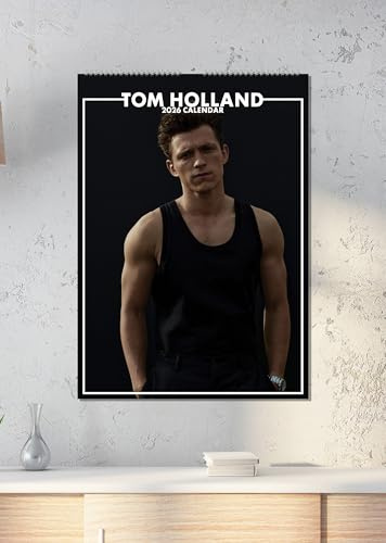 Tom Holland 2026-kalender, A3, Wirobound, fullfärg.
