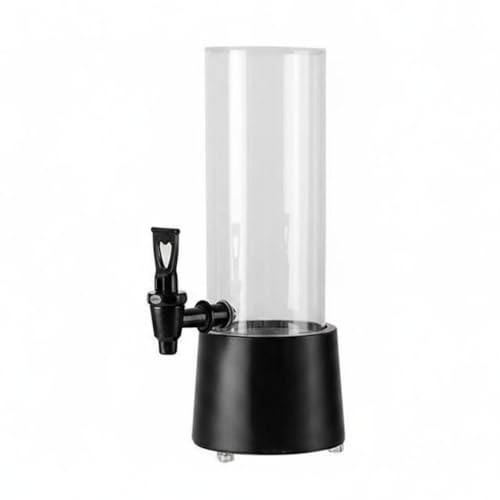 FytStycale 3 Litros Torre Cerveza Transparente Dispensador Cerveza Iluminado Multiuso Dispensador Torre para Bar, Sala Canto, Redondo Cilíndrico Luz Blanca, 3L
