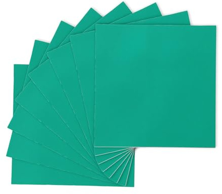 Bewinner Lot de 8 Feuilles de Tilleul Vert 300 X 300 X 3 Mm, Panneau de contreplaqué Double Face Pré-enduit pour Gravure au, Panneaux, Badges, Décoration d'intérieur, Modélisme et Projets