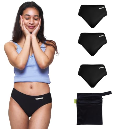 WUKA Teen Period Starter Kit - 4 Piece Size S-L Black