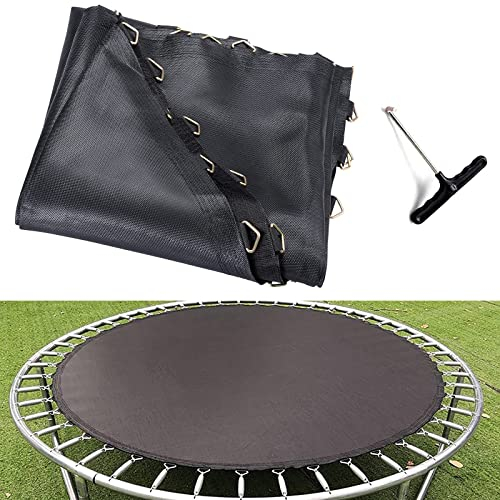 UVCMDUI Sprungtuch Trampolin ø 183 244 305 366 396 427 cm, Trampolin Ersatz Sprungmatte Viele Größen Ersatz Sprungtuch für Trampolin Outdoor, Trampolin Ersatzteile Springmatte,12ft 366cm 72 Rings