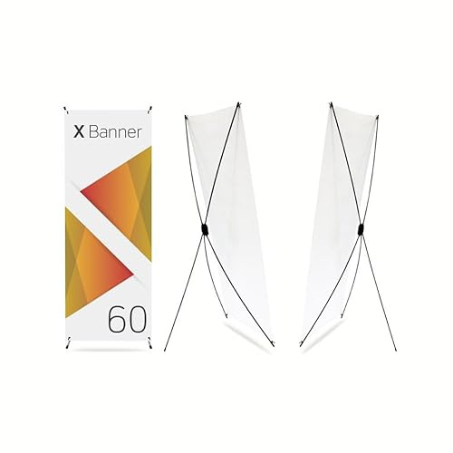 Genérico Expositor publicitario X Banner 60cm Personalizado, impresión incluida, máxima Calidad de impresión