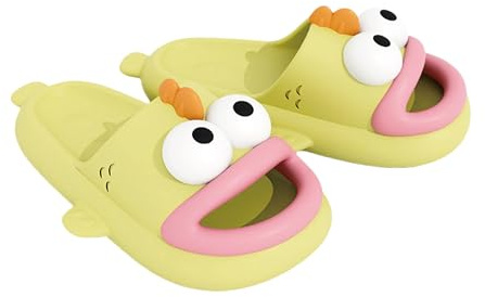 YTHSPNZE Clown Fish Simpatiche Pantofole Per Uomini E Donne Sandali Estivi A Suola Spessa Scarpe Antiscivolo Divertenti Sandali Da Spiaggia Pantofole Doccia-giallo-44-45
