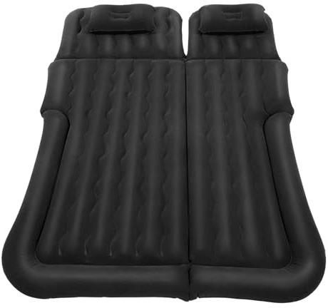 MIKIYUEER Luftmatratze, 174x 120 cm Camping Luftmatratze Single Luftbett, Schlafunterlage, Twin Aufblasbare Matratze Bett (Schwarz)