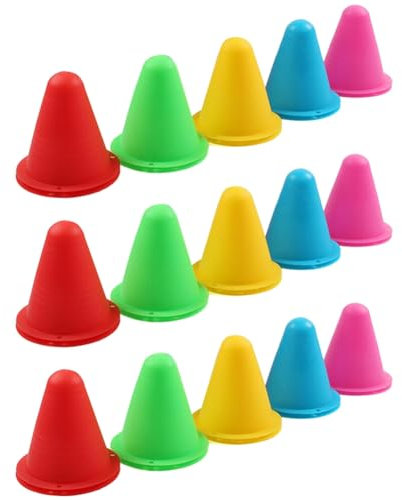 JNJOOD Weicher Kunststoff-Agility-Feldmarker für Fußball, Football – Skating Drinnen/Draußen – Trainingshütchen für Übungen und Spiele. Langlebig Einfach zu Verwenden.