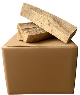 J'ENVOIE DU BOIS - Bois de chauffage 25cm - Carton de 35 litres - Bûches extra sèches (étuvées) - Poêle, insert de cheminée, brasero, barbecue ou four à pizza - Mélange bois durs (hêtre, chêne, frêne)