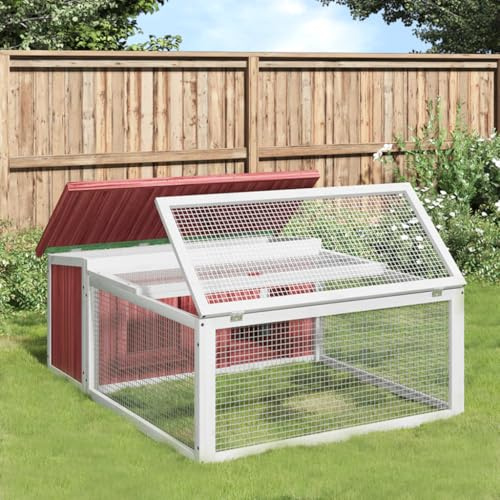 Ziaphsol Kaninhage mocka av massiv furu 117,5 x 97 x 47,5 cm med utomhushölje, nestlådor, nätnät och vattentätt tak för utomhusbruk, trädgård, balkong