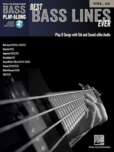 Best Bass Lines Ever (Book & Online Audio): Noten, Download (Audio) für Bass-Gitarre (Bass Play-along, Band 46): Bass Play-Along Volume 46 (Bass Play-along, 46, Band 46)