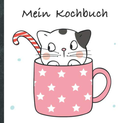 Mein Kochbuch: blanko Rezeptbuch zum Selberschreiben • Platz für 100 Rezepte • mit Register • Design „DIY Cats in Cups“ • praktisches 21 x 21 cm Soft ... vegan oder zum Grillen • Do it Yourself!