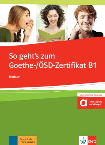 Cómo obtener el certificado Goethe/ÖSD B1 libro de prueba con audios en línea (idioma alemán)
