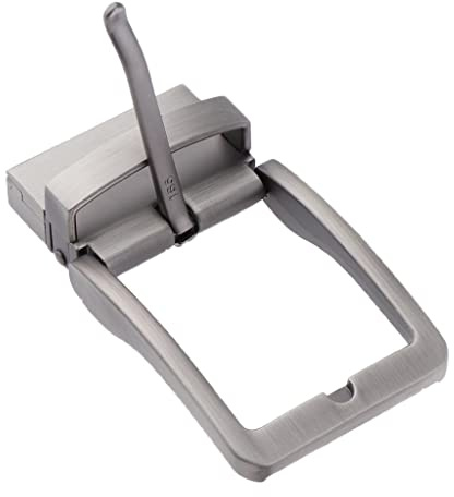 Baoblaze Herren Gürtelschnalle Edelstahl, Men Belt Buckle Metall, Legierung Gürtelschnalle, Fashion Reversible Belt Buckle, Single Prong Rechteckigen Pin Gürtelschnalle für Männer Gürtel