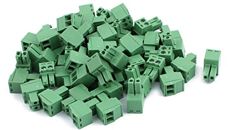 Aexit 50 Stück 300V KF2 EDGK 3,5 mm RastermaÃŸ 2 Polige Leiterplatte Schraubklemmen Steckverbinder