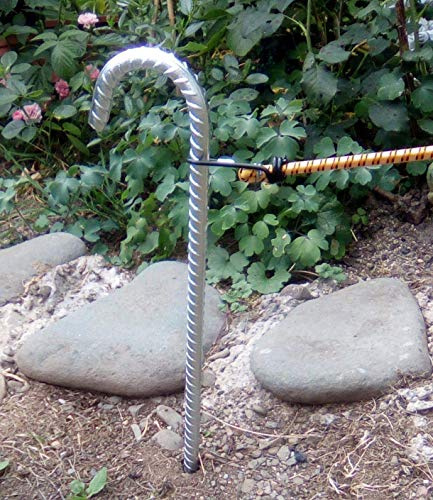 4 x Zeltheringe (Ø:12mm) XXL 60cm lang extrem stabil Bodenanker Erdspieße Bauanker
