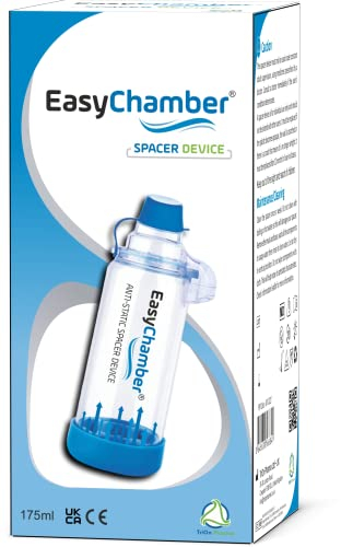 EasyChamber Anti-Static Spacer Device, Inhaler Chamber, use with Metered Dose Inhaler, BPA and Latex Free
