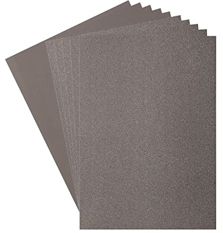 Vaessen Creative 800208-019 Florence Cardstock (216g/m²) & Glitzerpapier (250g/m²), Grau, DIN A4, 10 Stück, für Scrapbooking, Kartenherstellung, Stanzen und andere Papierbasteleien, Multi