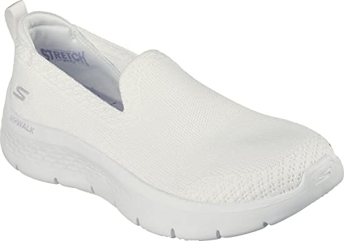 Skechers - GO Walk Flex Bright Summer, Zapatillas, White Textile/Trim,