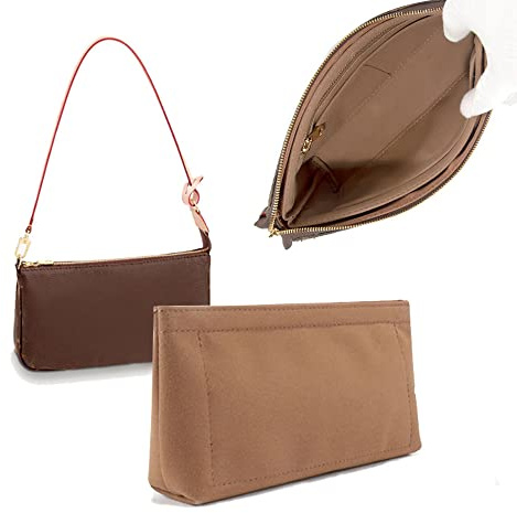 Lckaey Purse Organizer for Large Liner Compatible with Pochette Accessories Pouch Inside Insert Purse Organizer