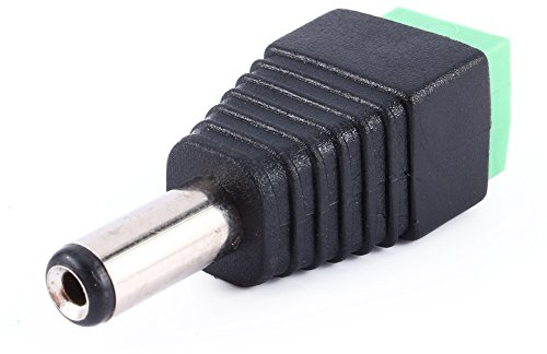 Connettore di Alimentazione CC 12V 5,5 Mm X 2,1 Mm, Connettori di Alimentazione CCTV Spina Jack di Alimentazione CC, Spina Maschio di Alimentazione Connettore Adattatore Jack Spina Per Luce LED CCTV E