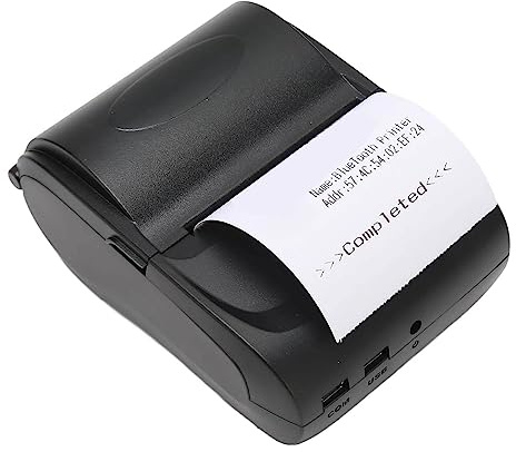 Sorandy Bluetooth-Belegdrucker, Tragbarer 58-mm-Rechnungsdrucker, USB-Schnittstelle, Versandetikettendrucker mit Wiederaufladbarem für Büro, Restaurants, Fabriken, Logistik