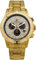 LOUIS XVI Men's Majesté Iced Out Royale Watch Steel Strap Silver/Gold/Rose Gold CZ Diamonds Chronograph Analogue Quartz Stainless Steel, gold, Bracelet