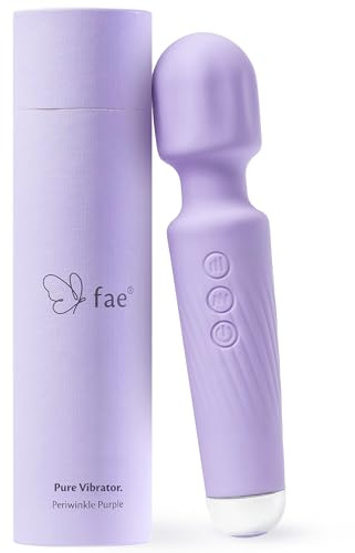 Fae Vibrator für Frauen - Kompakt & Leises Massagegerät und Wiederaufladbar - Sexspielzeug, sex spielzeug für die frau - Magic Wand mit 160 Vibrationskombinationen - Pure Serie, Periwinkle Purple