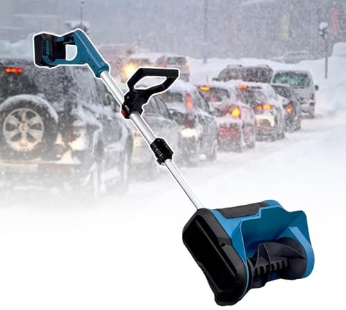 Spazzaneve A Spinta Da 1200 W, Distanza Di Lancio Di 26 Piedi, Con Impugnatura Ausiliaria, Profondità Di Pulizia Di 6 Spazzaneve Elettrico, Per La Pulizia Di Vialetti, Patio,Battery