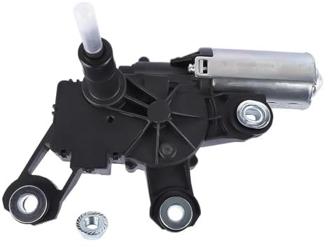 DKPMWD Wischermotor Hinten Wischer Motor Für VW Für Polo 9N 9A 1,2 1,4 1,9 2001-2009 12V 16V 6Q6955711X Scheibenwischermotor