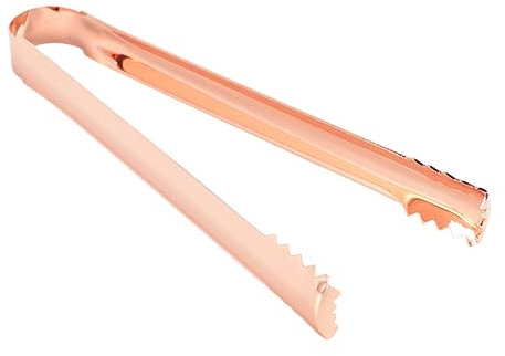 MAGICLULU 2pcs Stainless Steel Food Tongs Ice Tongs for Bar Kitchen Serving for Food and Rose Gold Kitchen Accessories