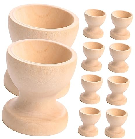 PRETYZOOM 10pcs Egg Holder for Easter DIY Painted Toy Boys and Girls Art Craft Supply Egg Painting Stand Decorating Base