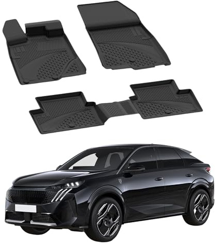 Sahler Fußmatten Automatten kompatibel mit Peugeot 3008 2024-2026 Hybrid | 4.5D Premium TPE Gummi Antirutsch Gummimatten Wasserdicht Car Auto Matte Schwarz