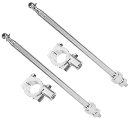 CHILDWEET 2pcs Bike Flagpole Handlebar Mount Flagpoles for Motorcycle Cycling Camping Outdoor Safety