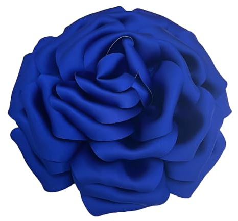 Übergroße Seiden-Satin-Rosen-Brosche für Frauen, 16 cm, luxuriöse Stoffblume, große Anstecknadel, Hochzeitsfeier, Schmuck, Geschenk für Kleider, Anzüge und Bankette (mehrfarbig)